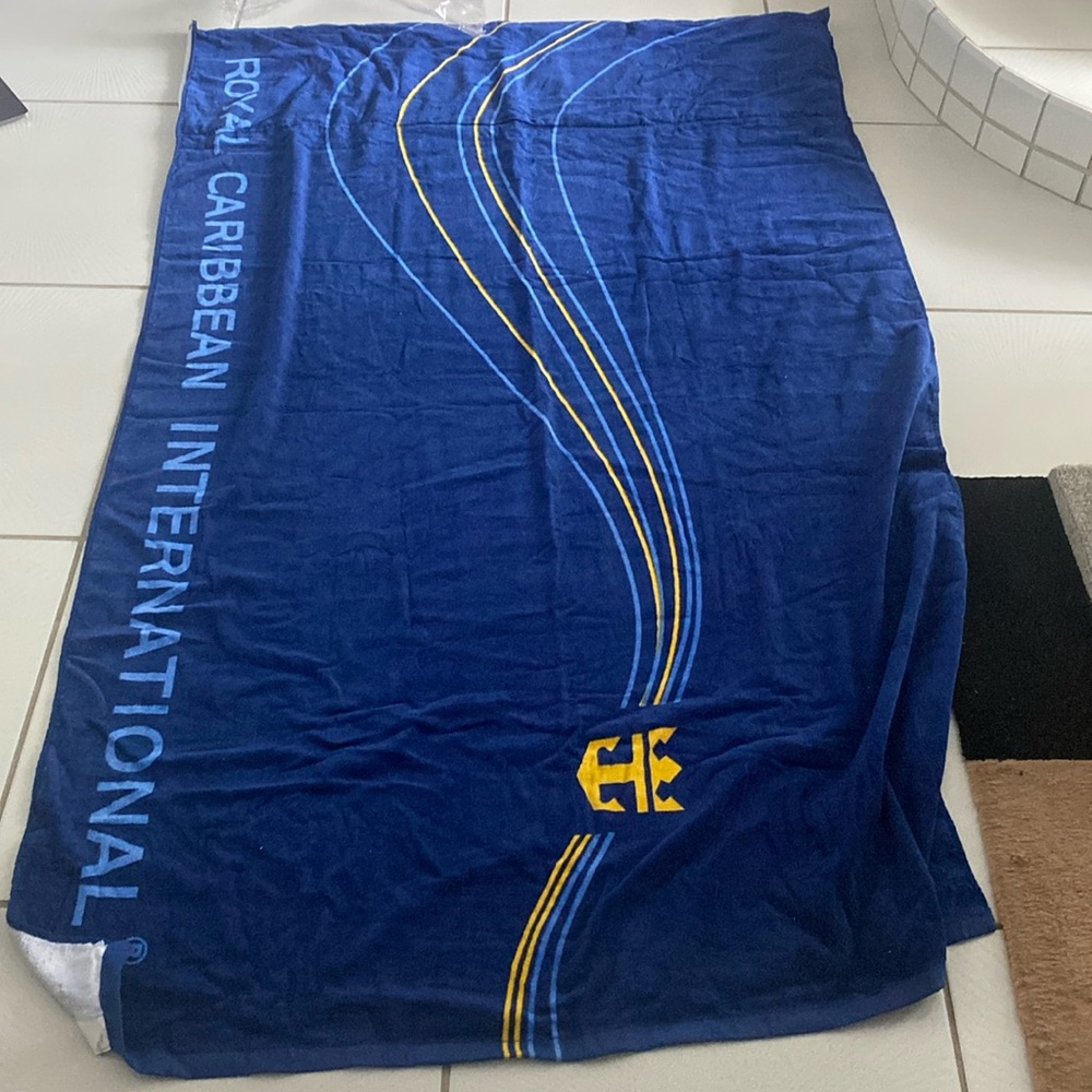 NWOT Royal Caribbean International Deluxe beach towel